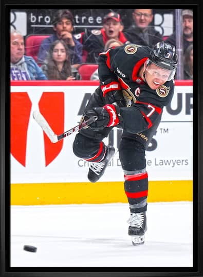 Brady Tkachuk 20" x 29" Framed Canvas Ottawa Senators 22.5" x 31.5"